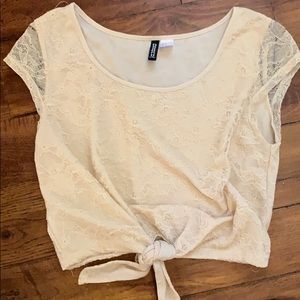 Lace crop top